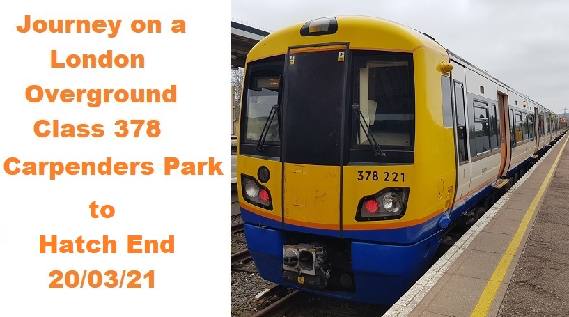 MainlyTrains's tweet image. Journey -   Carpenders Park to Hatch End  on a London Overground Class 378 on 20/03/21

youtu.be/PrrypHCOP3g

#mainlytrains #Londonoverground #Class378 #Journeyontatrain #CarpendersParkStation #BusheyStation #BritishRailways #Railways #trains