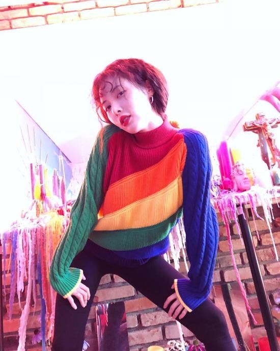 Their rainbow vibes   #jhope  #hyuna  #hobi  #pnation  #bts    #제이홉  #호비  #현아  #방탄소년단  