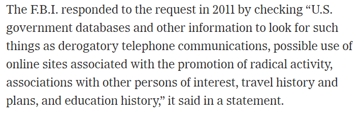 No matter how you evaluate the family's claims about the event, there is a LOT of weird shit going on with the Boston bombing. As always with these events, the Tsarnaevs had been contacted by the FBI as early as 2011, two years before the 2013 bombing  https://www.nytimes.com/2013/04/21/us/boston-marathon-bombings.html?pagewanted=all