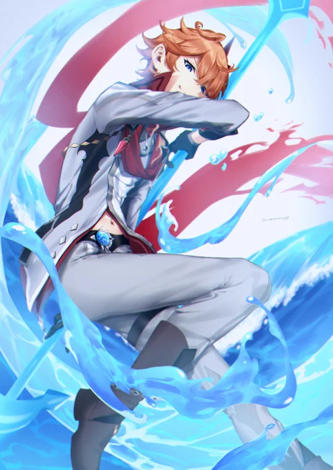 「ディナーの前のおやつとしよう」
執行官「公子」 タルタリヤ
#原神 #Gensinimpact #childe 