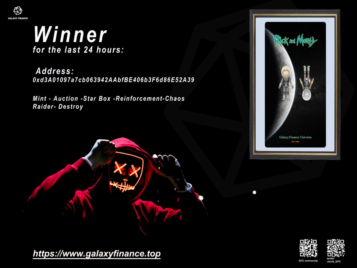 GFC_NFTUniverse's tweet photo. After 24 hours of competition, we have just produced our first LP-NFT winner.
Let us congratulate :
0xd3A01097a7cb063942AAbfBE406b3F6d86E52A39
on receiving this NFT.
@Hoo_exchange @HooExchange @HooSmartChain @bakery_swap 
#NFTARTFinance #NFTart https://t.co/goaqcjqUVi