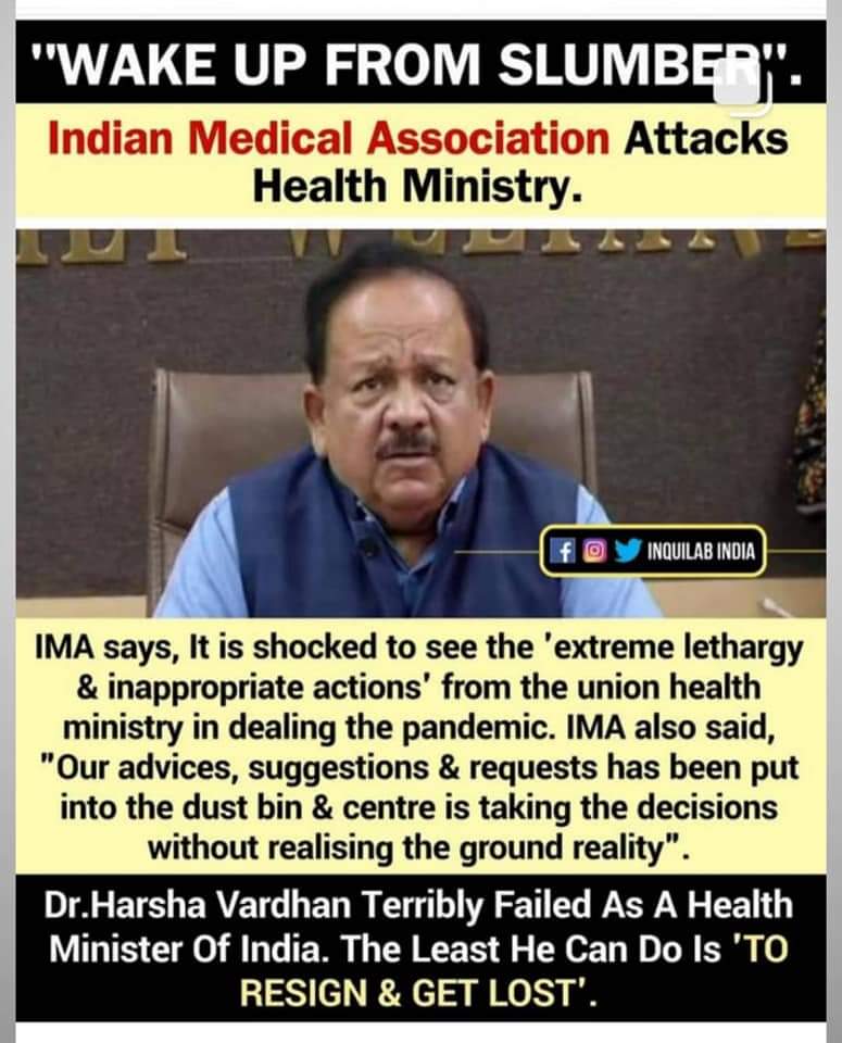 VikrantChandek1's tweet photo. Shame.! Shame !
People are dying without oxygen in our country.

Modia channels are calling this propoganda against the supreme loader. Pathetic.

Resign and Get lost
#ResignHarshvardhan 
#SpinelessBJP 
#GodiMedia https://t.co/EwivLb40EF