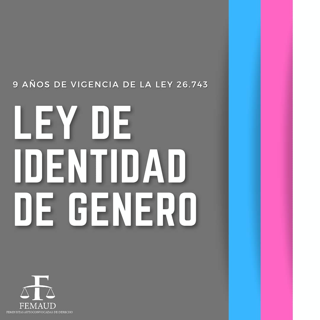 Femaud_unt's tweet photo. Hace 9 años entraba en vigencia de la Ley 26.743 que establece que toda persona tiene derecho a ser tratada de acuerdo a su identidad de género, y en particular, a ser identificada de ese modo en los instrumentos que acreditan su identidad respecto de el/los nombre/s de pila * https://t.co/HgQE0tO4JW
