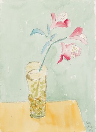Sally Avery, Untitled (Pink Floral Still Life), 1987