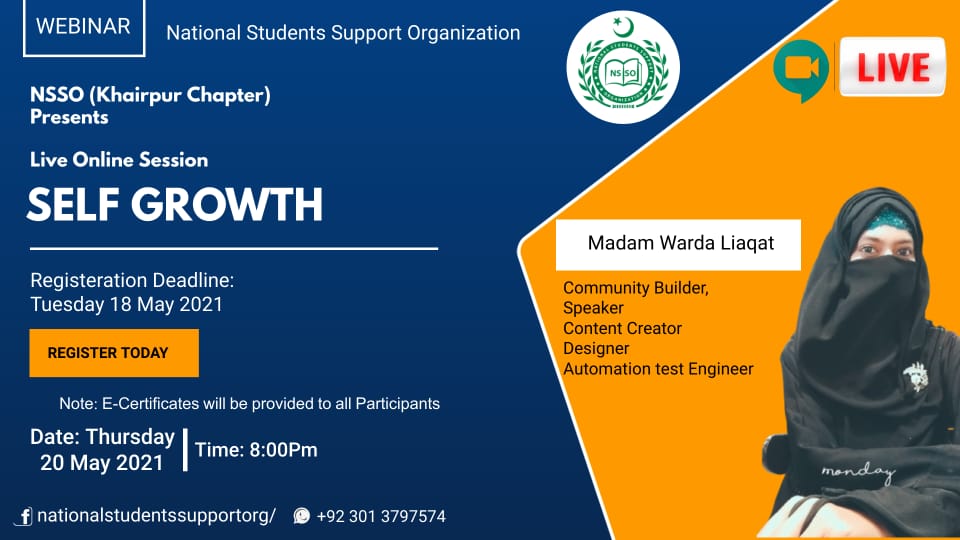 NSSOPakistan's tweet photo. Live Online Session
"Leadership"
Registeration Form:
https://t.co/r2iyUkJkut

#youth #students #Education #Motivation #Counselling #Webinar #Session #OnlineSession
#NSSOPakistan
#letsgrowtogether
#NationalStudentsSupportOrganization https://t.co/RH7rabYEQG https://t.co/bGgEkOA4Cl https://t.co/upD5omsozH