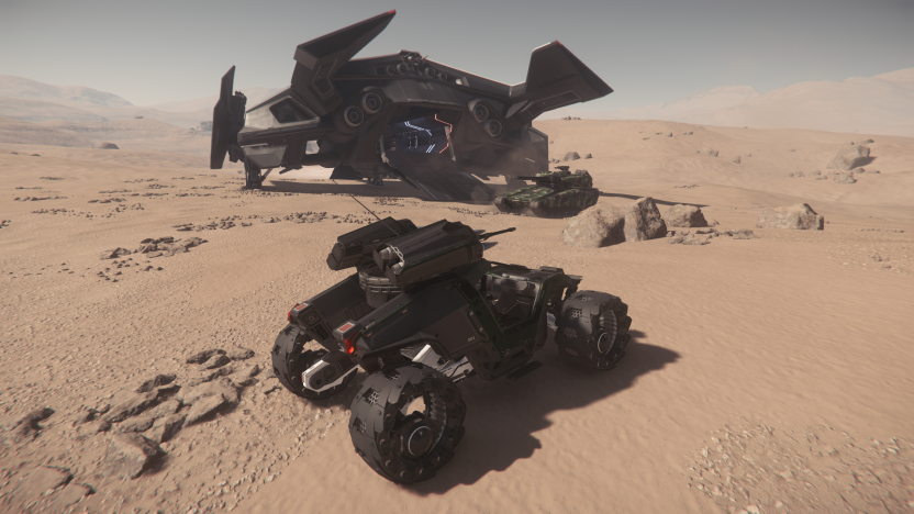 Croncy1's tweet photo. The Hercules, the Tonk and the Cyclone MT make for some great screenshots. 3.13 is quickly becomming one of my favourite patches in the passed year. #StarCitizen @RobertsSpaceInd https://t.co/xrUQ6nmxy8
