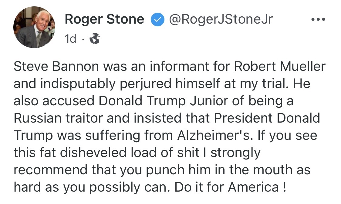 Roger, you really need to relax.
