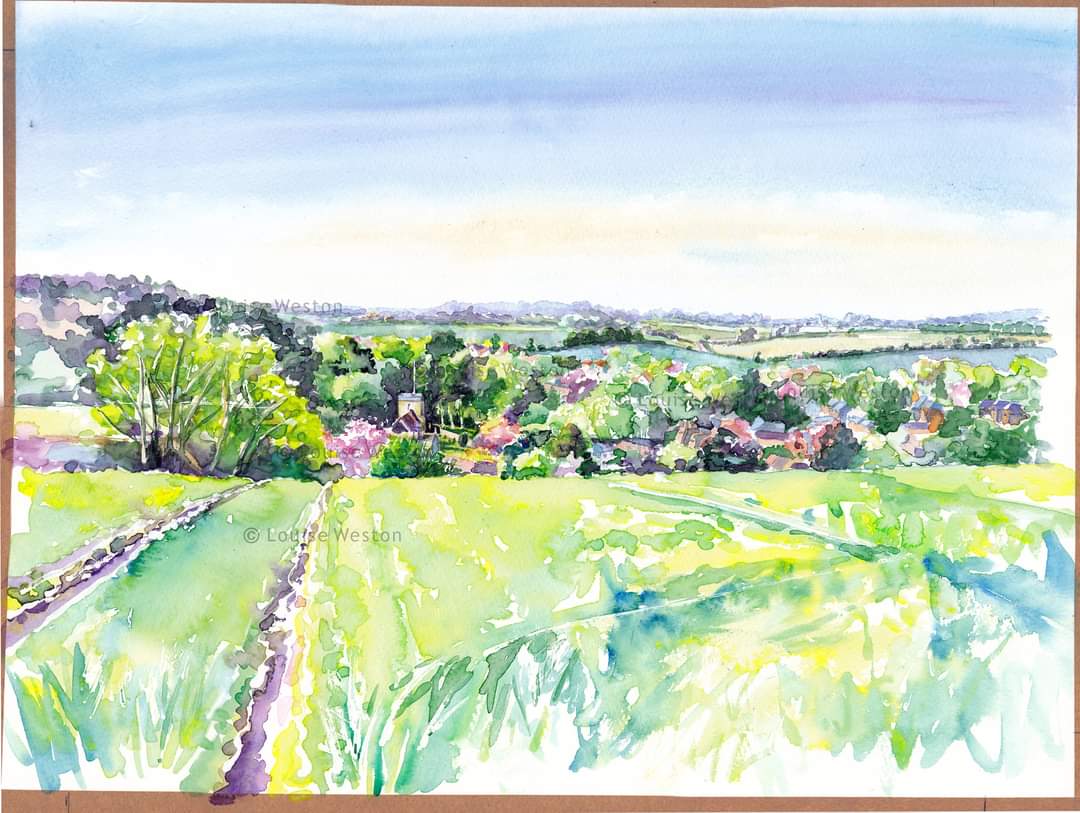 HampsteadNorrey's tweet photo. Spring Walk, Hampstead Norreys. (View from Forge Hill). Watercolour. For a forthcoming exhibition :)

Credit: Louise Weston https://t.co/7e98CbynQy