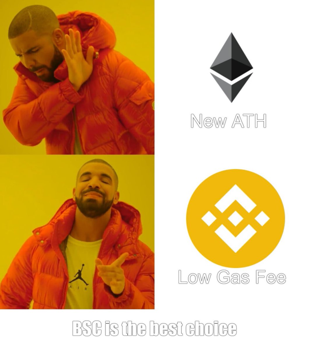 launchzoneann's tweet photo. @cz_binance Yes, absolutely. Some bad news such as ETH gas fees are increasing actually turn out very positive when the crypto market has a better option from now #BSC https://t.co/SD0LbUyx4k