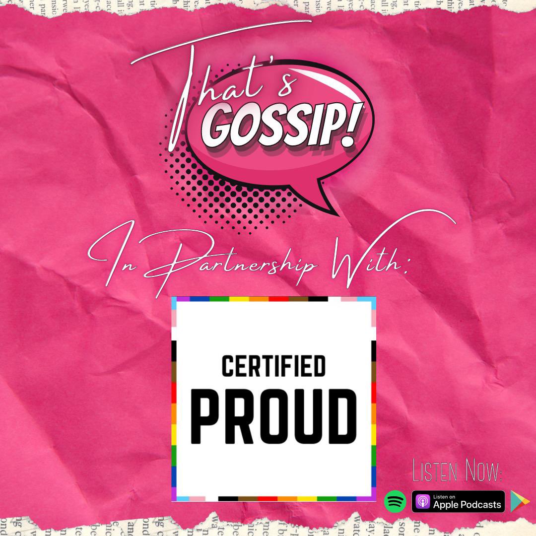 Our podcast #ThatsGossip is back for Season 2 tomorrow! Now in partnership with #CertifiedProud 🏳️‍🌈✨ 

New episodes available every Monday at 9am on all reputable podcast sources 💕

Pls like, RT &amp; subscribe 🥺✨ #QueerMedia #QueerPodcast