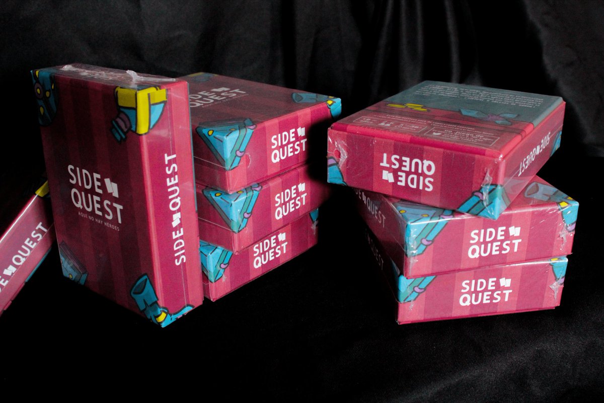 SideQuestCard's tweet photo. ¡Estamos super contentos de poder enseñar la primera tirada! Próximamente iremos explicando con detalle de qué va el juego y sus contenidos. Además, hablaremos  de dónde podréis probarlo y los espacios y eventos donde encontrarnos. ¡Si queréis ayudarnos o pedir info mandad MD! https://t.co/lKBzjMJuAM