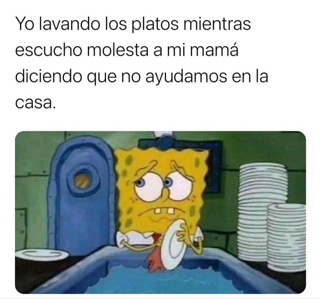 Terminando de lavar todo y aparece la olla maldita del arroz - Meme by  lucaxCB :) Memedroid, image size:1079x1003