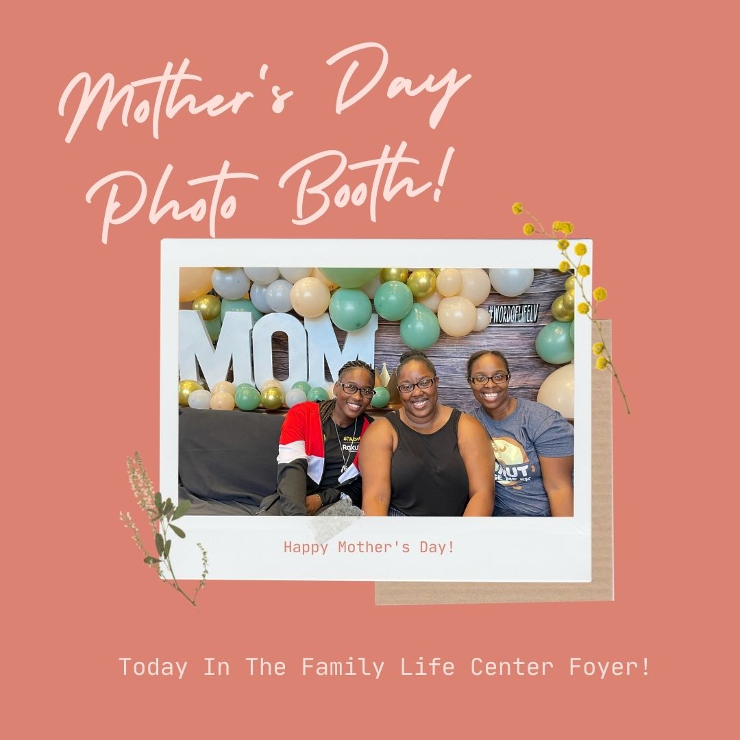 WordOfLifeLV's tweet photo. All we're missing is MOM! 
Stop by the Family Life Center foyer to take your Mother's Day pictures with family and friends today after our 8AM and 10AM and 6:30PM services. And don't forget to pick up your gift from us on your way home!
HAPPY MOTHER'S DAY! https://t.co/UKrrSkQBXZ