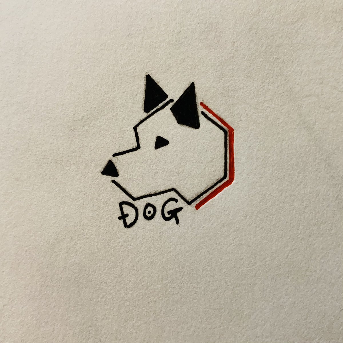 鈴麟 Suzurin در توییتر アニマルロゴ 4 Dog イラスト 犬 ロゴ ペン画 オリジナル