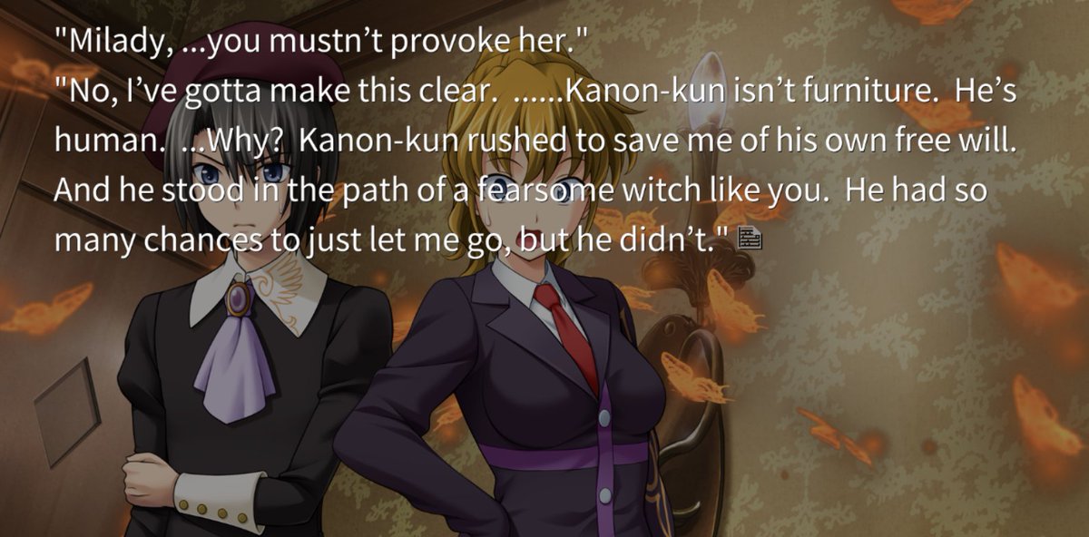 love how kanon not being furniture is defined solely by this fantasy sequence...the other side of the board for this is probably Jessica just telling Kanon he has a will of his own and therefore isn't furniture, if they had a similar convo at all while yasu killed her...