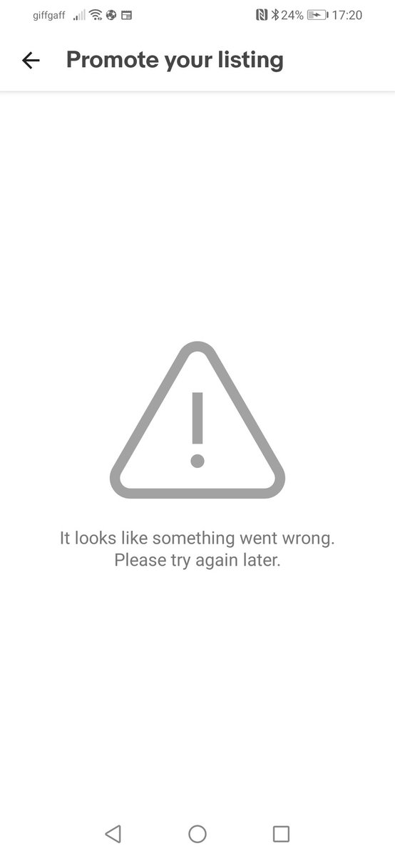 MagWerks_'s tweet photo. @AskeBay My listings are showing as eligible for promoted yet when I attempt to do this I get the following...... https://t.co/h4Qlf2Dze4
