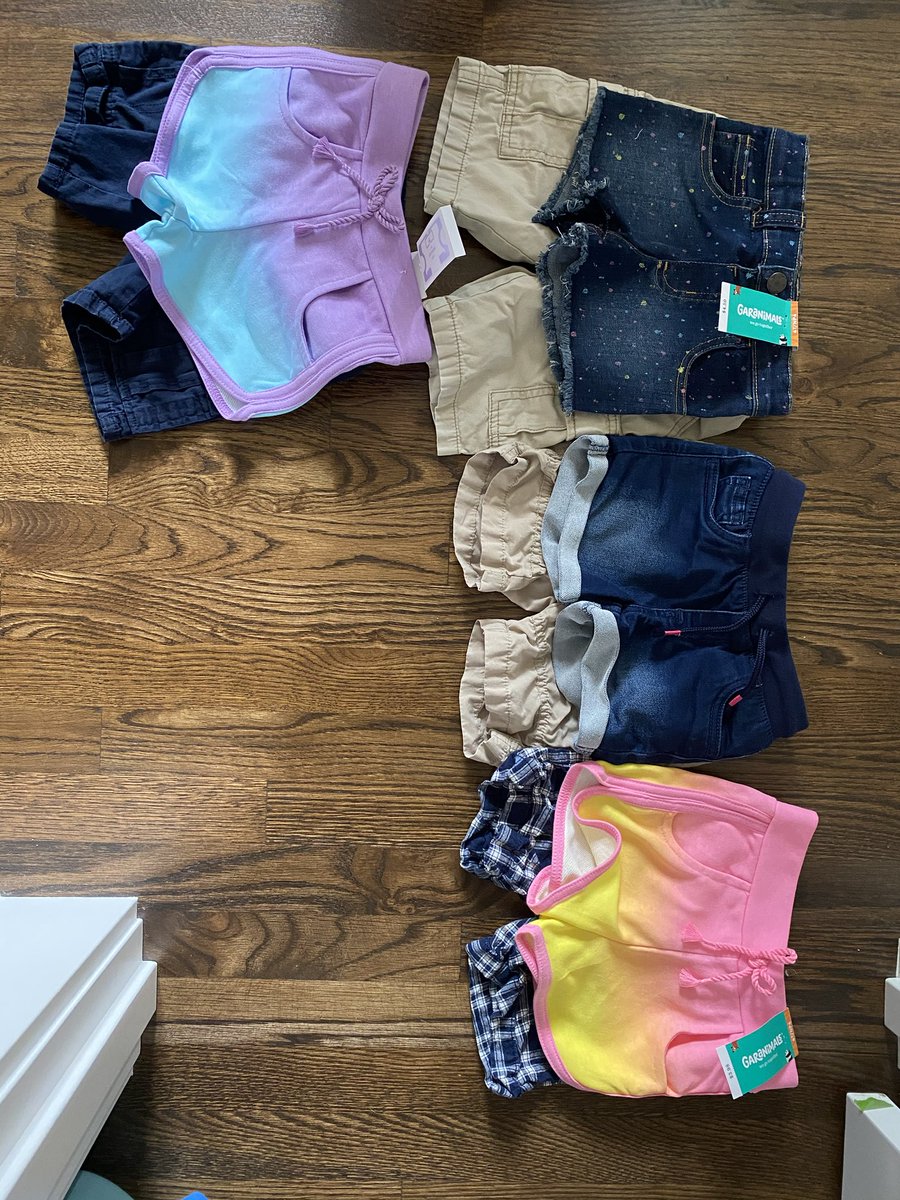 lime124's tweet photo. It’s been mentioned before by others but this is just wrong. Why are my daughter’s 4T shorts so much shorter than my son’s? ⁦@Target⁩ ⁦@Kohls⁩ https://t.co/0xk1dbdyM3