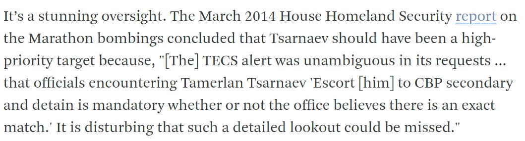 It's undeniably very strange for US intelligence to let Tamerlan freely move back and forth between the US and an area in Russia known for harboring terrorists, especially given the fact that Tamerlan was on multiple terrorist watchlists  https://www.wbur.org/radioboston/2017/06/15/tsarnaev-mcphee-fbi