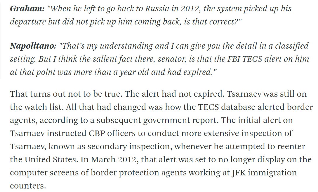It's undeniably very strange for US intelligence to let Tamerlan freely move back and forth between the US and an area in Russia known for harboring terrorists, especially given the fact that Tamerlan was on multiple terrorist watchlists  https://www.wbur.org/radioboston/2017/06/15/tsarnaev-mcphee-fbi