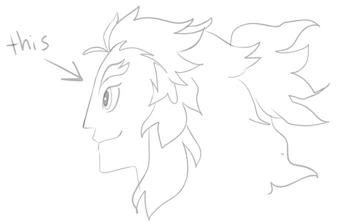 i like when he is drawn like this (aka shushi rengoku) 