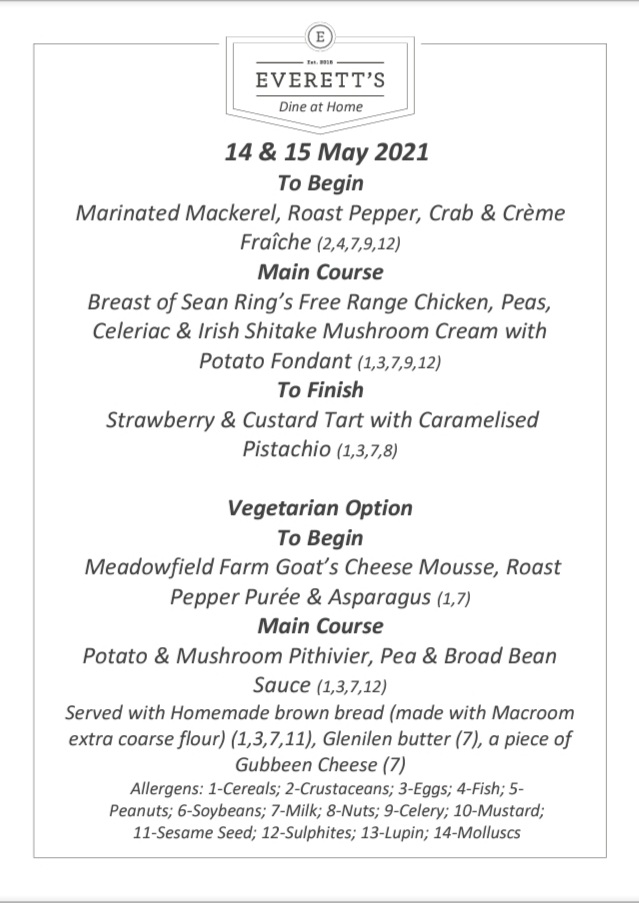 Everett's Restaurant (@everettsrest) on Twitter photo Our menu for next weekend's Dine at Home is now live on our website everetts.ie/dineathome Featuring <a href="/Clashduff/">ringsfarm.ie</a> and <a href="/Meadowfieldgoat/">Meadowfield Farm Irish Goats Cheese</a> Back on Wednesday with more baguettes and brown bread. #Waterford #dineathome Our menu for next weekend's Dine at Home is now live on our website everetts.ie/dineathome Featuring <a href="/Clashduff/">ringsfarm.ie</a> and <a href="/Meadowfieldgoat/">Meadowfield Farm Irish Goats Cheese</a> Back on Wednesday with more baguettes and brown bread. #Waterford #dineathome