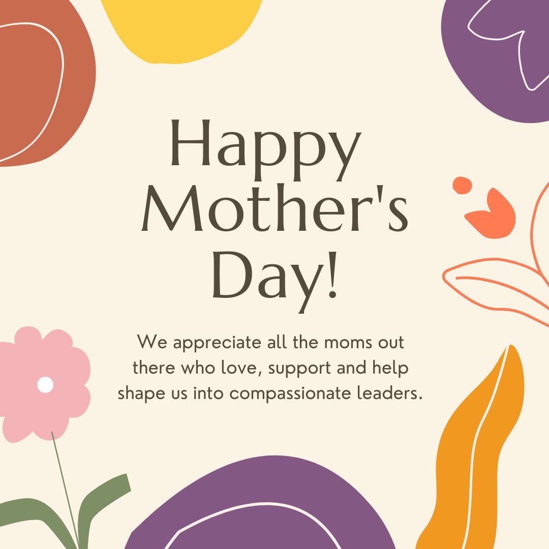 Happy Mother’s Day! Remember to call your mom or a mom figure today.