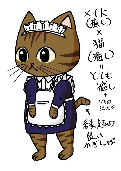 ネコメイドの猫島さん
仕事はしない

#メイドの日 