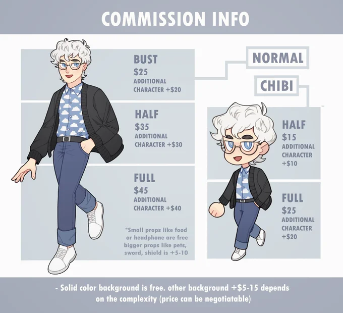 Hiya! Commissions are now back to open again! ✨

Here is a site version to see more work examples and Queue list https://t.co/v9gddS4KnD 
Please DM or email me if you're interested or have any question, thank you! 💖 