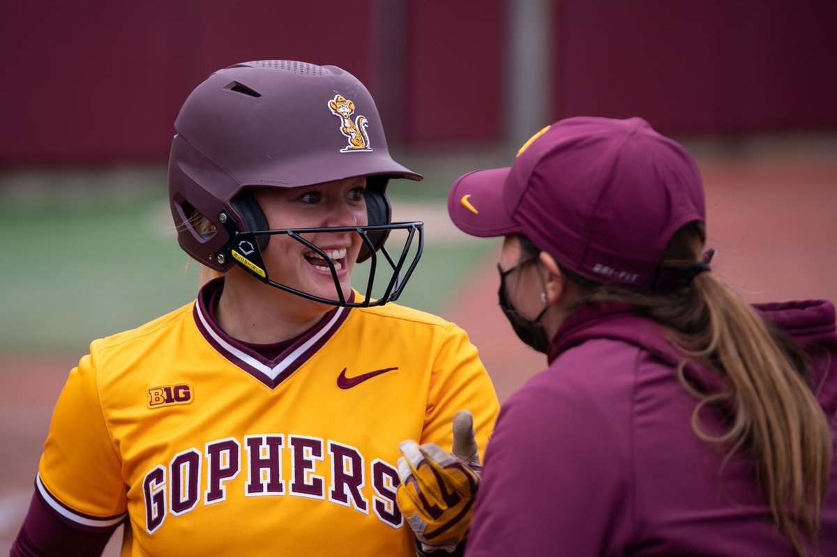 I have loved coaching these seniors more than one tweet could ever capture!!!! Leave it all out there today♥️〽️ <a href="/GopherSoftball/">Minnesota Softball</a> @makennapartain2 @KatelynKemm <a href="/CarlieBrandt/">Carlie Brandt</a>