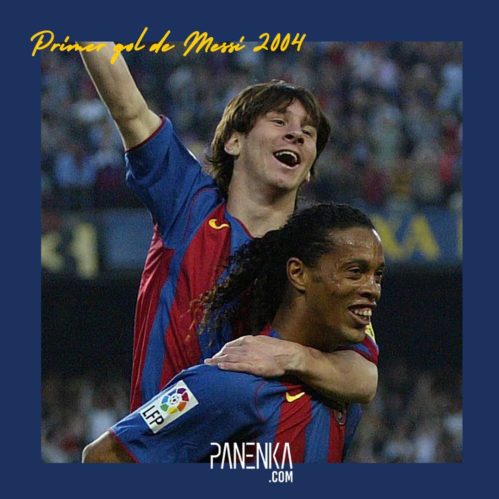 ComPanenka's tweet photo. Simple y sencillamente el nacimiento de una estrella. Messi se estrenó en las redes como profesional con el Barça tras marcarle al Albacete. https://t.co/OStjAtFXAx