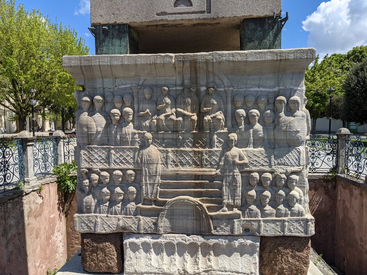 Made use of a lovely Sunday to visit old Constantinople. First visit was the site of the Hippodrome. The Obelisk of Theodosius was brought here from Alexandria in 390 AD. It is a sister obelisk of the Lateran Obelisk in Rome.