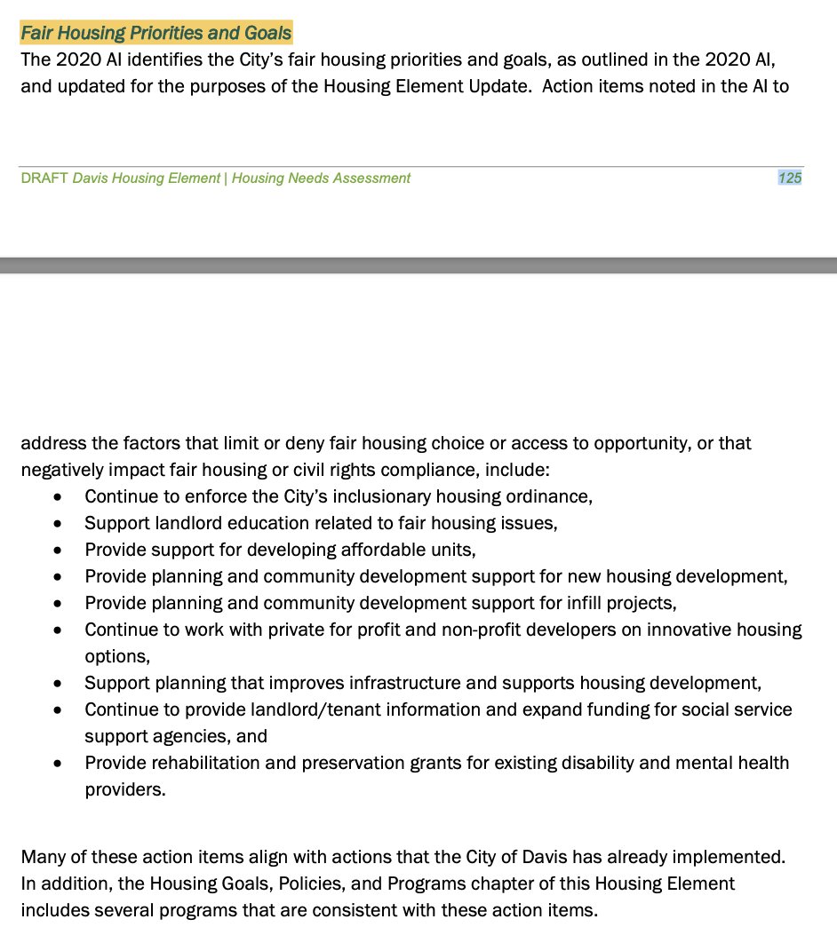 But there& #39;s basically no remedy on offer, certainly none "aggressively set" "to have a significant impact, well beyond a continuation of past actions,” as HCD& #39;s AFFH Guidance Memo prescribes. 24/end