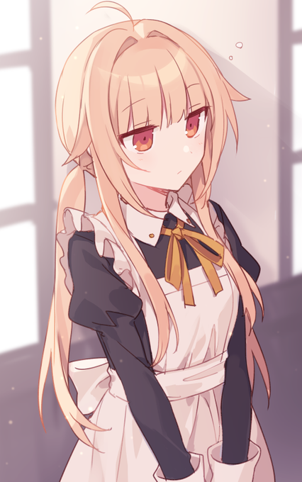 メイドの日らくがき
客人が来るときは大人しめの格好になるニーナ 
