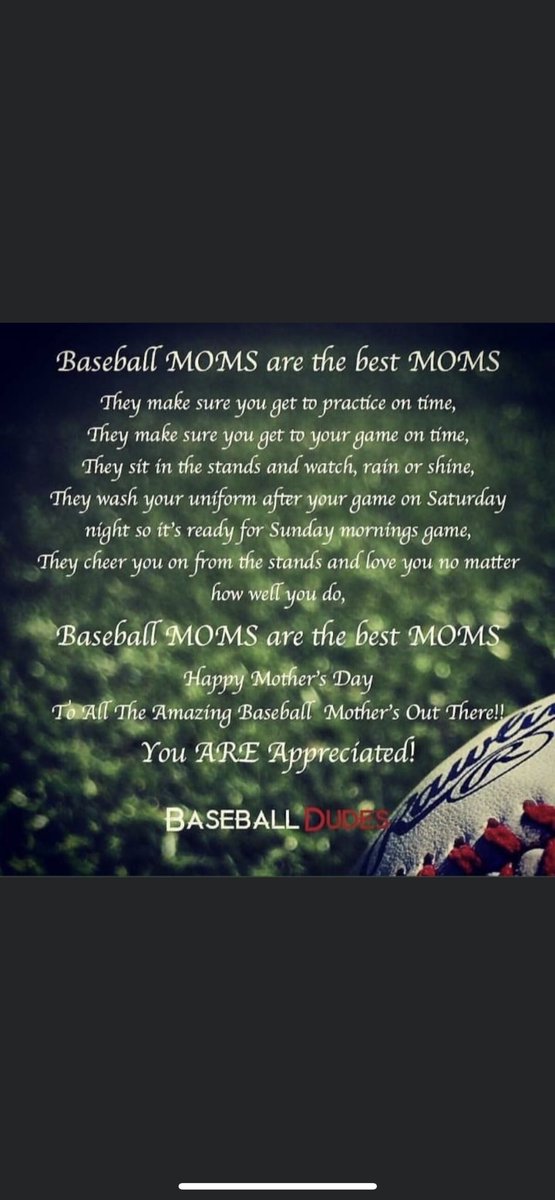Happy Mother’s Day to all of our baseball moms!