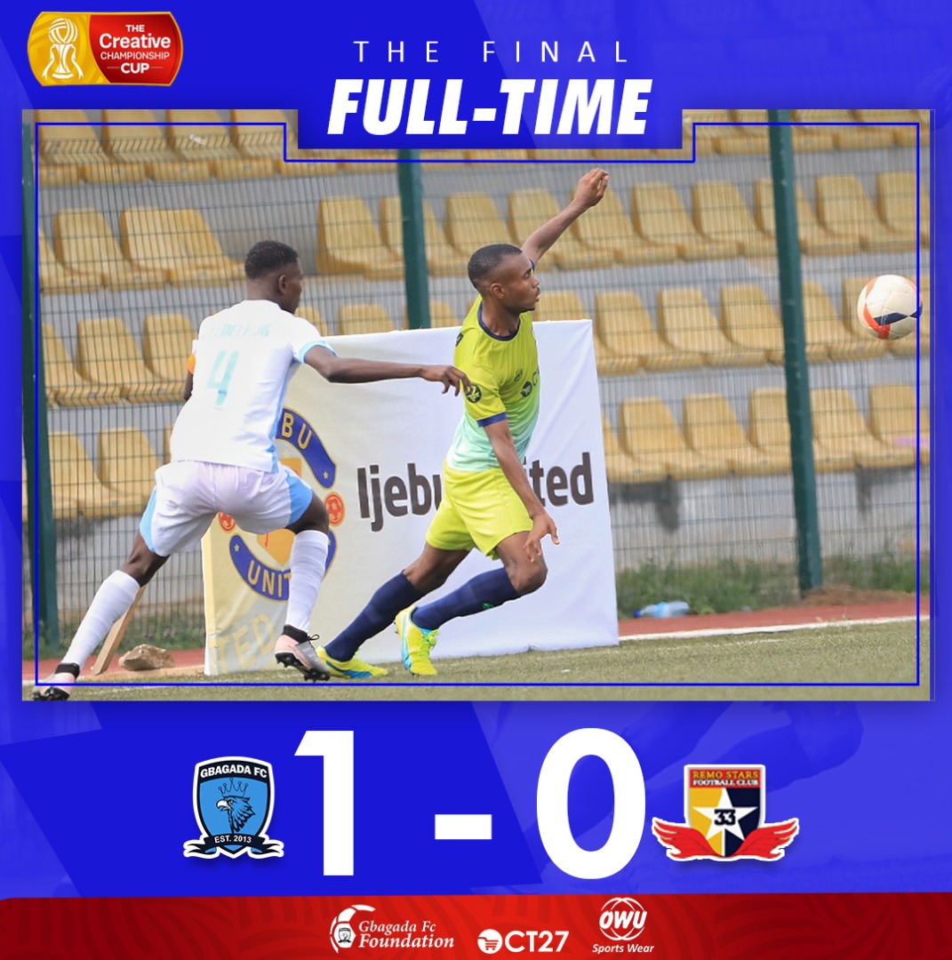 gbagadafc's tweet photo. CHAMPIONS!! 

#GBAREM | #ForTheFans | #TCCCupFinal https://t.co/S2Mz9wyVr4