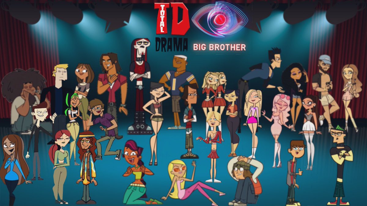 HostWithTheM0st's tweet photo. The promo pic for Total Drama: Big Brother! 
What a cast. This is going to be a DRAMATIC season! 

@SPAZZINGBELLE @Beardo_Sound @MariusRockin @witsandsweets @BossyCIT @denoucmcnt @LightningSavage @MURD3RBALLS @therealdakota_ @TheEviITwin @ItsSammyUgh @OfCheeringTwink 
> https://t.co/Jh32S0sVld