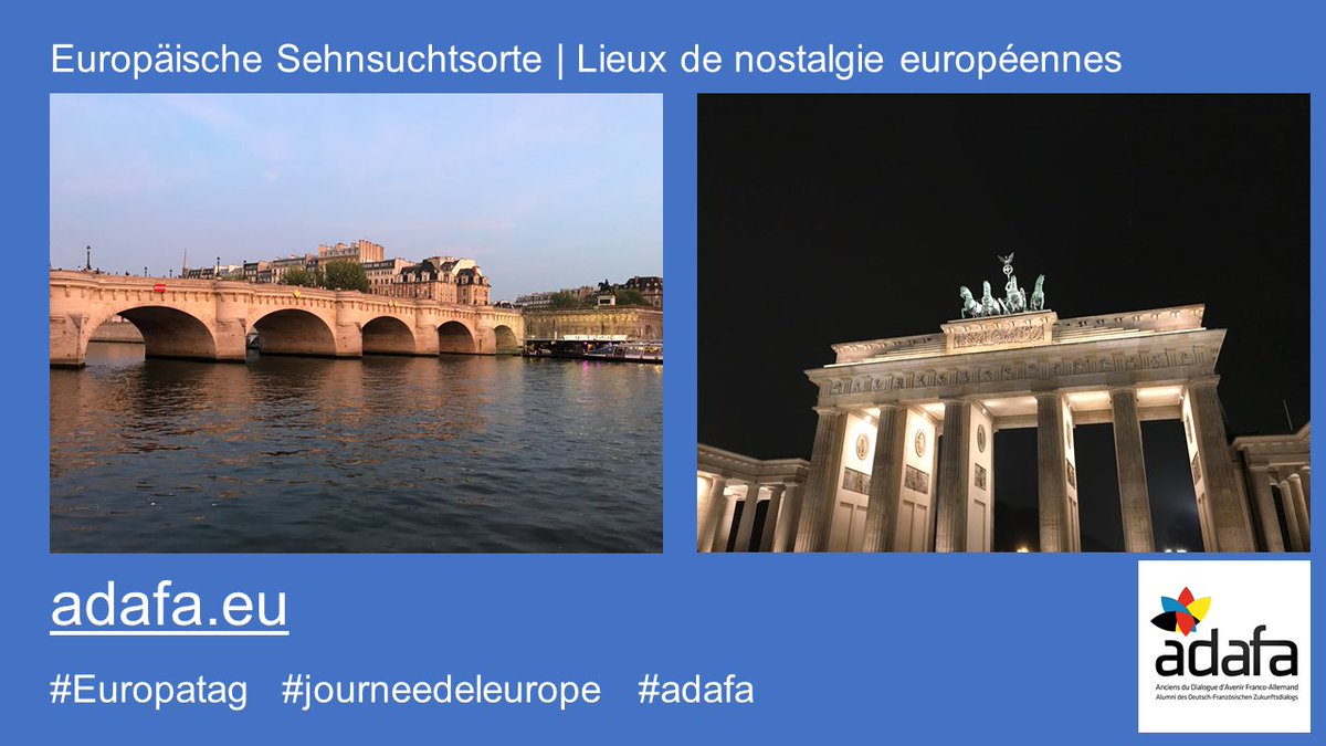 ADAFA_FrDe's tweet photo. 💙#Europatag #JourneedelEurope💙#Adafa partage ses lieux de nostalgie européennes. Was ist euer europäischer Sehnsuchtsort? https://t.co/lr2VCwHFcl @Isabelle_Maras @Marysabelle @cl_glg @VilainYoan @rriemann_eu @selmaJAOFAJ31 ⬇ https://t.co/q044rFuj7N