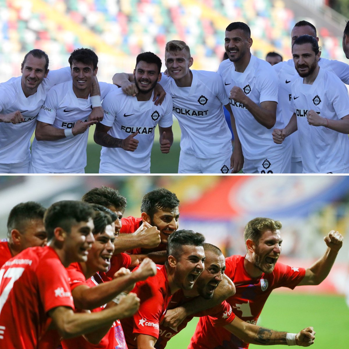 #TFF1Lig'de PlayOff’lara kalan İzmirimizin iki güzide takımı <a href="/AltinorduFK/">Altınordu FK</a> ve <a href="/AltaySporKulubu/">Altay Spor Kulübü</a>’nü tebrik ediyor, Süper Lige çıkma mücadelelerinde başarılar diliyorum.