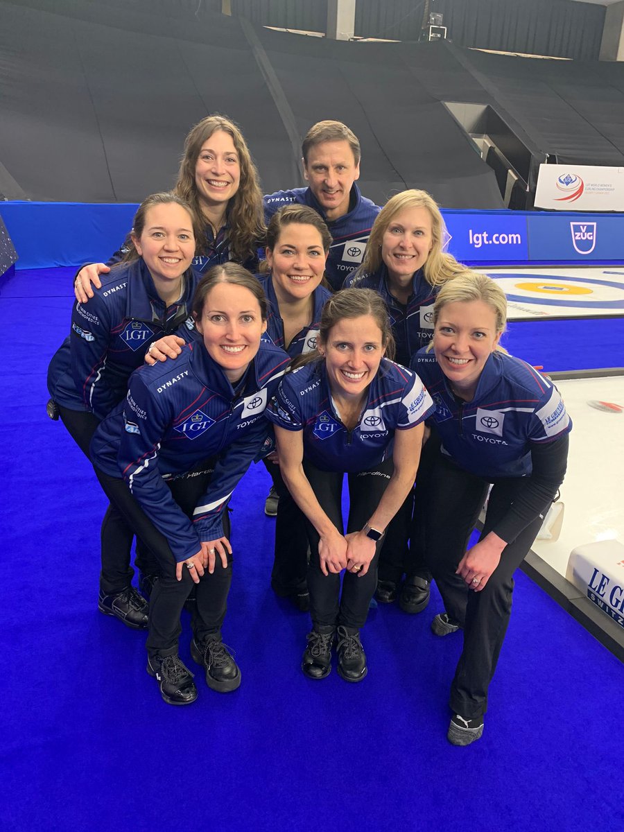worldcurling's tweet photo. Tip of the cap to these ladies for securing @usacurl first World Women’s bronze medal! @TeamPetersonUSA 🇺🇸😁 #WWCC2021 https://t.co/lXBnNAoBRP