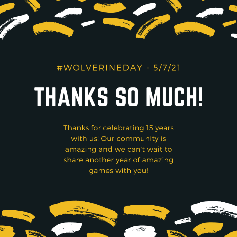 wolverinestudio's tweet photo. Thanks to everyone who made #WolverineDay another success! Looking forward to bringing you more great sports sims in the coming years! https://t.co/g0q2r08SrX