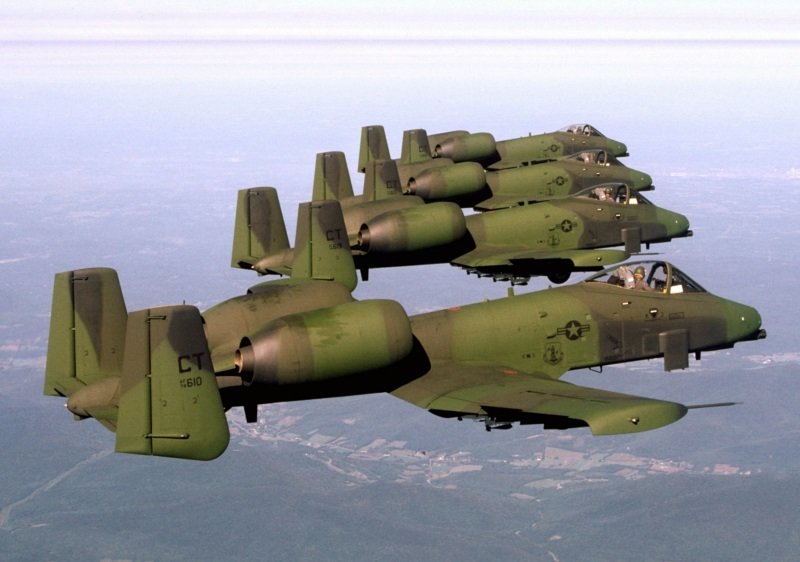 This thread will chronicle some notable and cool paint liveries of the A-10 Thunderbolt II, or the Warthog.Starting out with the "Chocolate Lizard" scheme. This was the livery that was applied to the first run of A-10s off the line. They switched to grey soon after.