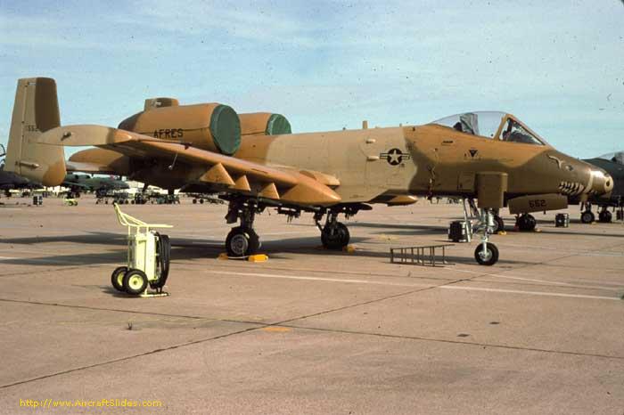 This is a one-off livery coloquially known as the "Peanut Butter" scheme was applied to a single Hog s/n: 76-0544 from the 47th TFS/917th TFG. It was an experimental pattern for Desert Storm.... that unfortunately never panned out.