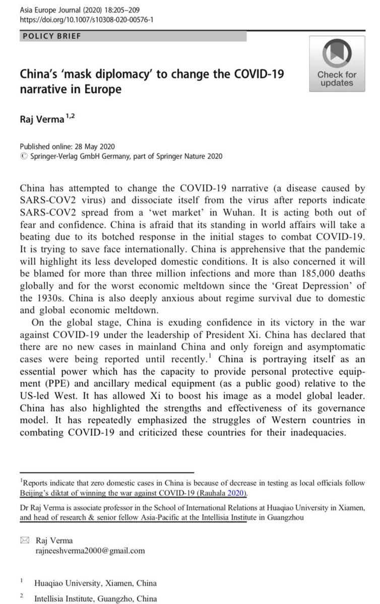 Another one on China from the same author  https://link.springer.com/content/pdf/10.1007/s10308-020-00576-1.pdf