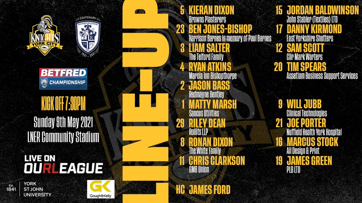 York RLFC Knights tweet media