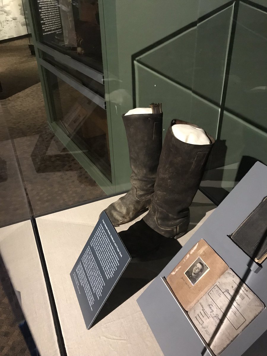 SArizonas's tweet photo. Boots worn by German soldier at D Day. https://t.co/1NO0jIDbiD