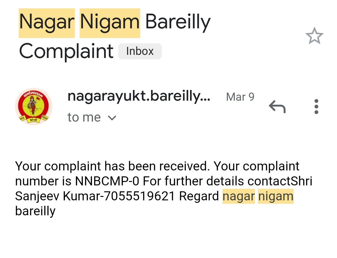 GangwarAshutosh's tweet photo. @Bareilly_Nigam @dmbareilly @myogiadityanath @myogioffice @UmeshGautamBJP @abhishek_ias14 आपने रिप्लाई करा इसके लिए आपका बहुत बहुत धनयवाद । मैं सनसिटी विस्तार का निवासी हूँ और मेरी और मेरे कई पड़ोसियों की सूचना अनुसार कोई फोगिंग नही हुई है ।
नीचे मेरा टिकट आई-डी आपको मिलेगा जिसमें सारी इनफार्मेशन आपको पोर्टल में मिल जाएगी  । धनयवाद । https://t.co/LYLjfcOkhc