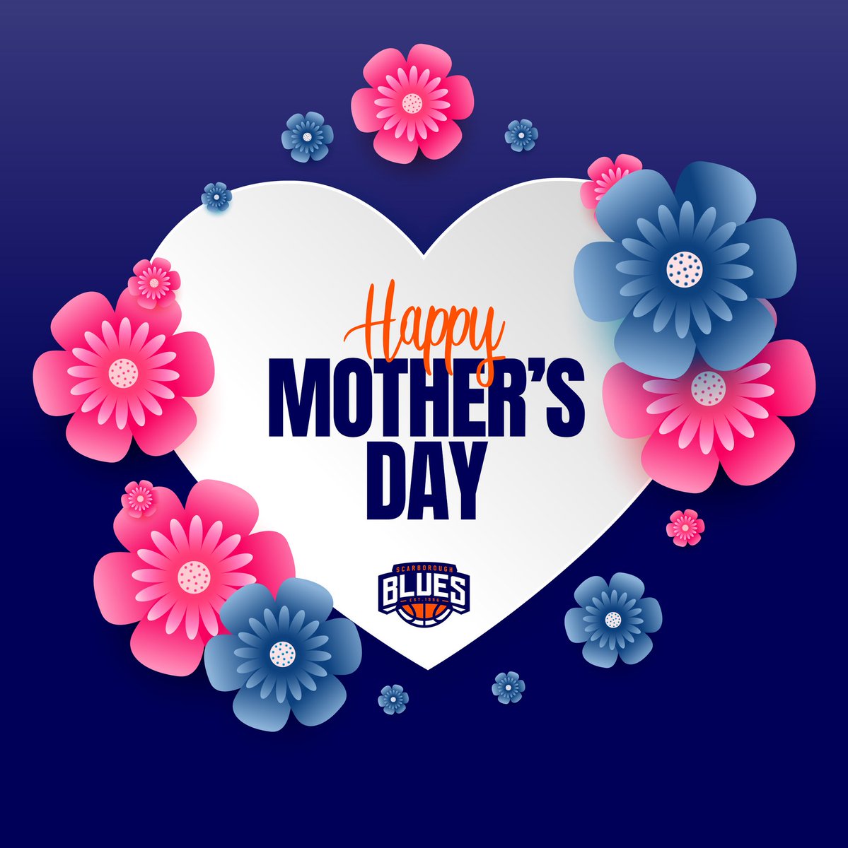 sbabball's tweet photo. Wishing all the SBA moms a Happy Mother's Day! All of your hard work is appreciated!🌹🧡💙 https://t.co/Q5XWDFEcIU