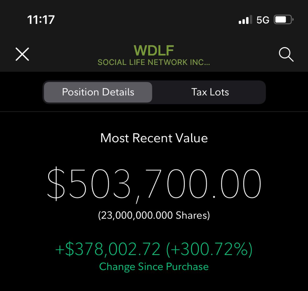 $WDLF 🔥🔥🔥
Hi team WDLF👋
We saw reversal candlestick patters showed up
My buy zone .01-.012
I made profit over 500k my first round💪
I'll hold 3 years this time to make 30 million profit this time🚀📈😇
