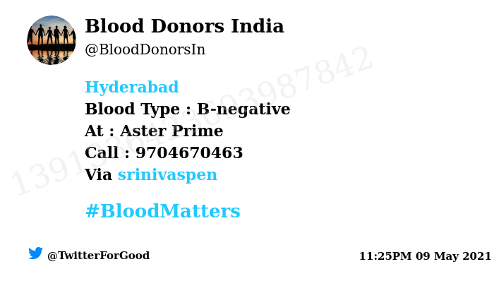 Blood Donors India tweet media
