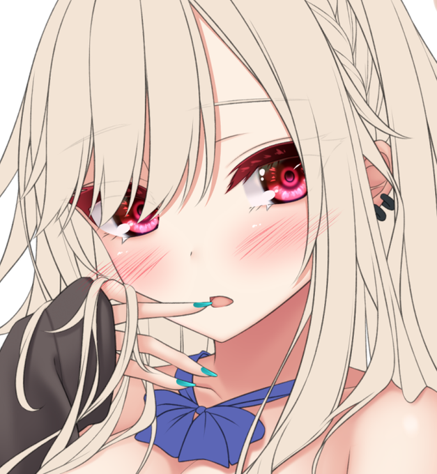 目を少し変えた 